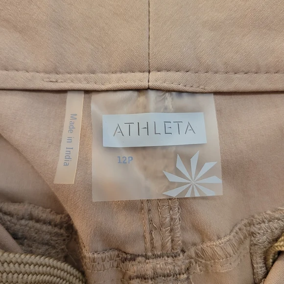 ATHLETA Dipper Tan Cargo Pants Bootcut SZ 12P - Picture 8 of 10